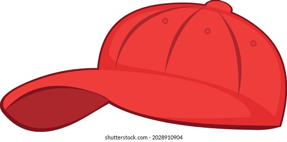 Vector Emoticon Illustration Red Visor Cap Stock Vector (Royalty Free ...