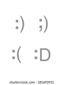 Vector Emoticon Set Stock Vector (Royalty Free) 181693931 | Shutterstock