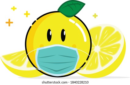 Emoticon vectorial con máscara