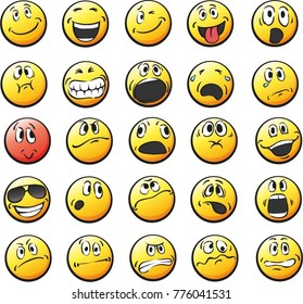 Vector emoticons collection 