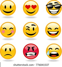 Vector emoticons collection 