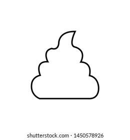 Vector emoticons shit. Illustration of stool