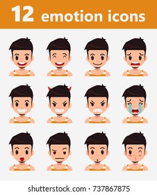 Vector Emotion icon Set
