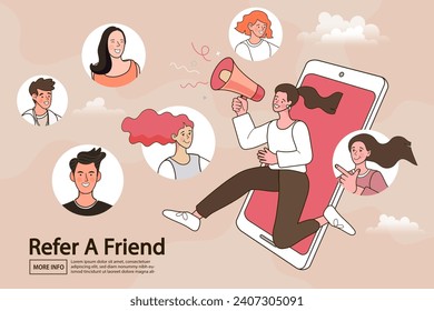 Vector employee talk on video call on mobile with diverse colleagues. video conferencing at home woman having video call meeting with clients at home.