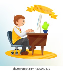 Vector Employment Concept Flat Style