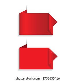 Vector empty advertising banner in illustrator