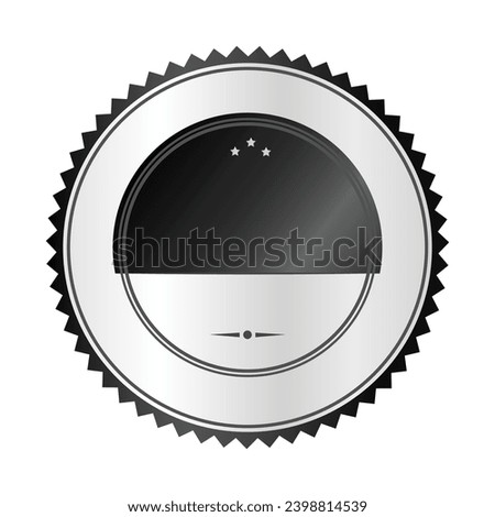 Vector empty black badge label premium button.