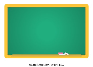 vector empty blackboard, school board in a flat design