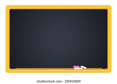 vector empty blackboard, school board in a flat design
