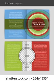 Vector empty brochure template design