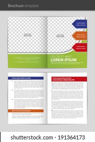 Vector empty brochure template design