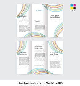 Vector empty brochure template design
