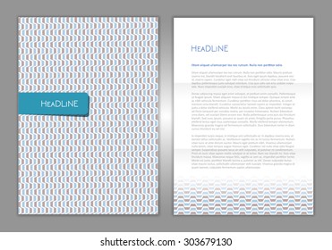 Vector empty brochure template design