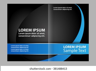 Vector empty brochure template design elements 
