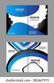 Vector empty brochure template design elements
