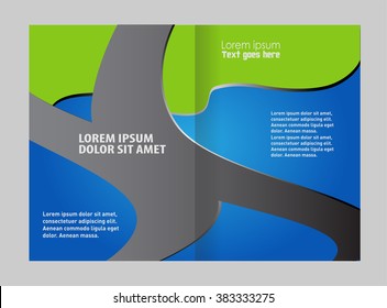 Vector empty brochure template design elements
