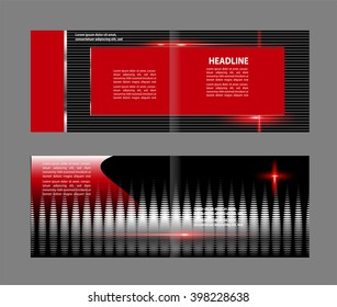Vector empty brochure template design elements
