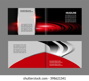 Vector empty brochure template design elements
