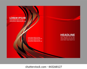 Vector empty brochure template design elements
