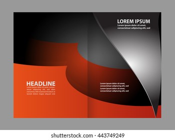 Vector empty brochure template design elements
