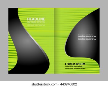 Vector empty brochure template design elements
