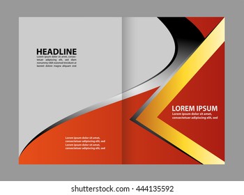 Vector empty brochure template design
