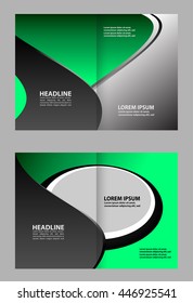 Vector empty brochure template design elements
