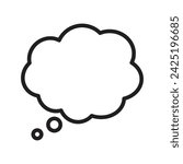 vector empty comic bubble illustration