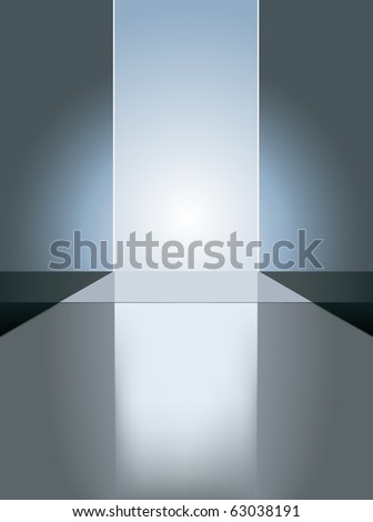 vector empty fashion runway to place your model, raster version available