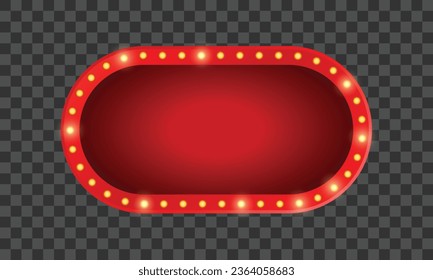 Vector empty frames landmarks cloud symbol ribbon theater marquee isolated on white background.