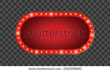 Vector empty frames landmarks cloud symbol ribbon theater marquee isolated on white background.