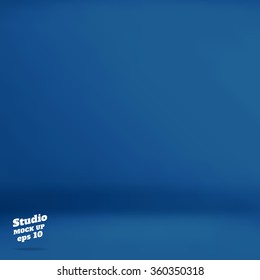 Vector :Empty navy blue studio room background ,Template mock up for display of product,Business backdrop