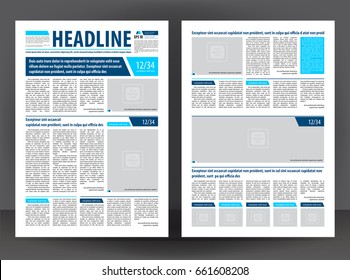 38,506 Newspaper template vector Images, Stock Photos & Vectors ...