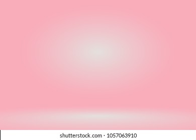 Vector :Empty pastel peach studio room background ,Template mock up for display of product,Business backdrop
