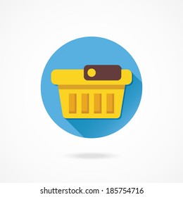 Vector Empty Shopping Basket Icon