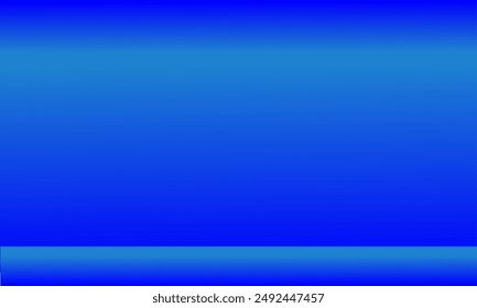 Vector de fondo de sala de estudio vacío con degradado azul y claro para crear color azul, Plantilla para la exhibición del producto, telón de fondo de negocios, estilo de suavidad