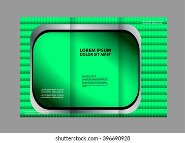 Vector empty tri-fold brochure print template design, trifold bright booklet or flyer
