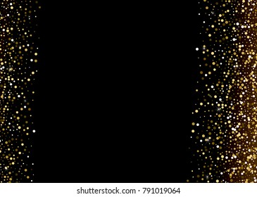 Vector Enchanting Gold Grainy Sturdust Background