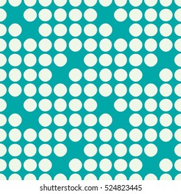 Vector endless geometric pattern composed with circles and lines. Graphic tile with ornamental texture can be used in textile and design.