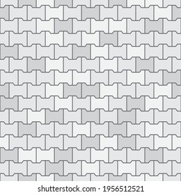Vector endless gray paving texture.