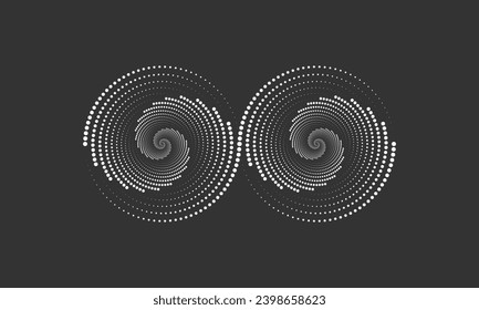 Vector endless icon isolated on gray background