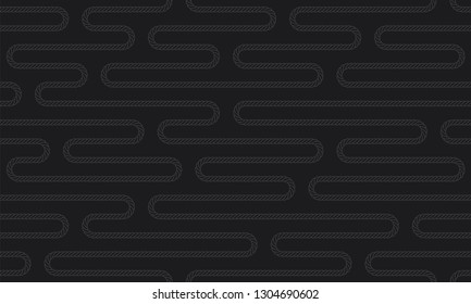 Vector endless twisted rope