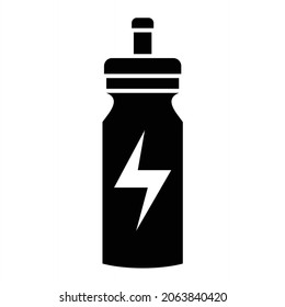  Vector Energy Drink Glyph Icon Design
