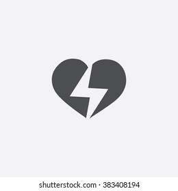 Vector energy heart Icon