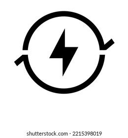 vector energy icon on a white background