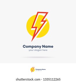 Vector energy symbol set for charged car station, electric power icon, lightning bolt, wireless charging, ui, poster, t shirt. Thunder symbol. Storm pictogram. Flash light sign. 10 eps