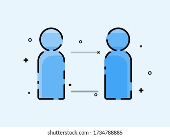 Vector of engagement flat design, business illustration concept. Design for banner, logo, presentation, infographic etc.