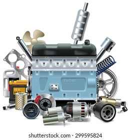 Vector Engine with Car Spares