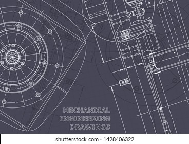 Vector engineering illustration. Cover, flyer, banner, background