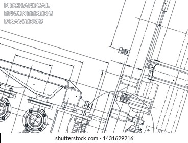 Vector engineering illustration. Cover, flyer, banner, background
